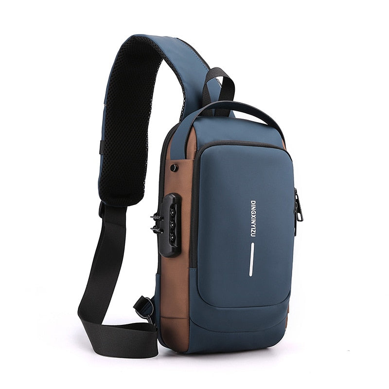 Mochila de Ombro Transversal Compacta USB - DAKA