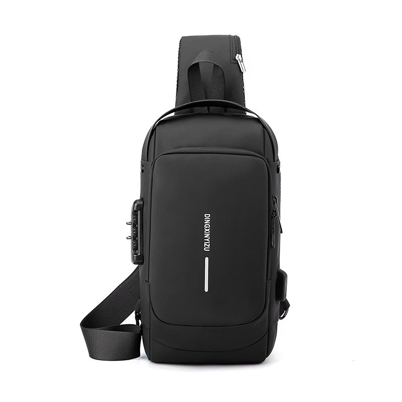 Mochila de Ombro Transversal Compacta USB - DAKA