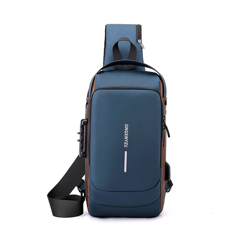 Mochila de Ombro Transversal Compacta USB - DAKA